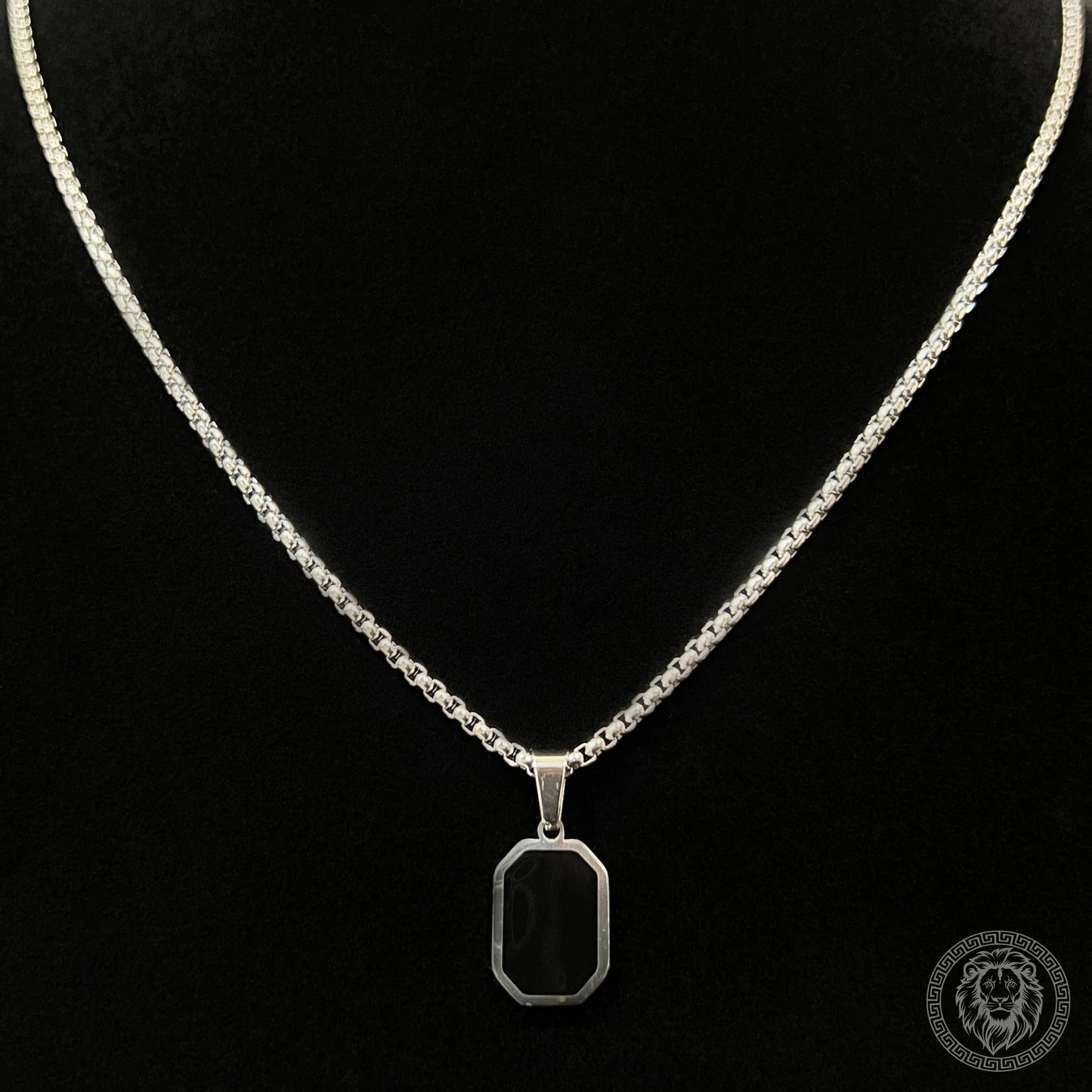 Black Gemstone Pendant - Stylex